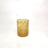 Classic Glass Candle Jar With Dot Decoration