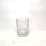 Classic Glass Candle Jar With Dot Decoration