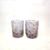 Classic Glass Candle Jar With Dot Decoration