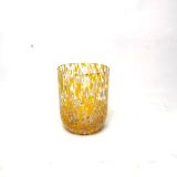 Colorful Bead Design Glass Candle Jar