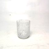 Colorful Bead Design Glass Candle Jar