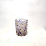 Colorful Bead Design Glass Candle Jar