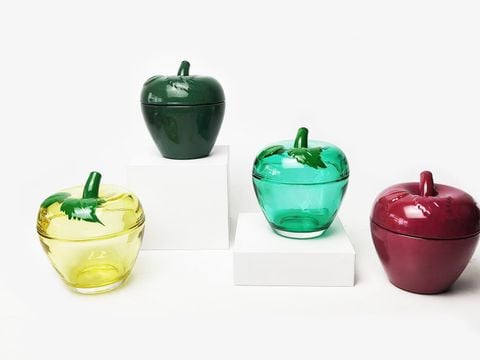 Scented Candle Jar In Apple Glass