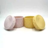 Premium Cylinder Glass Candle Jar With Lid