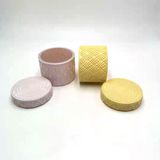 Premium Cylinder Glass Candle Jar With Lid