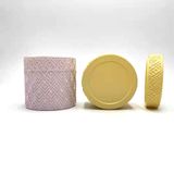 Premium Cylinder Glass Candle Jar With Lid