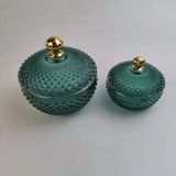 Round Glass Candle Jar With Transparent Colour