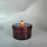 Halloween Glass Candle Jar with Pumpkin Lid