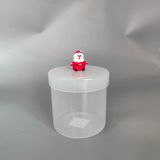 Festive Santa Lid Glass Candle Jar Christmas Edition