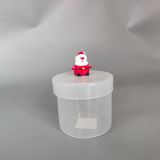 Festive Santa Lid Glass Candle Jar Christmas Edition