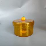 Halloween Glass Candle Jar with Pumpkin Lid
