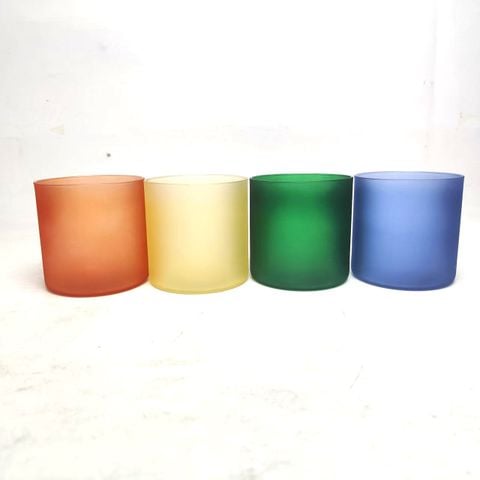 Basic Colorful Glass Candle Jar