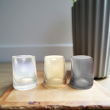 Premium Ribbed Glass Candle Jar Elegant Minimalist Candle Containers