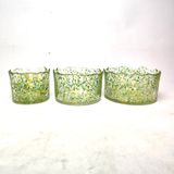 Decorative Speckled Glass Candle Vessel High-End Candle Jar for Premium Wax Candles