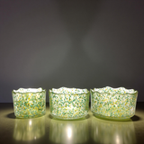 Decorative Speckled Glass Candle Vessel High-End Candle Jar for Premium Wax Candles