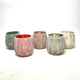 Retro Vintage Glass Candle Jar For Home Decor Interior Style