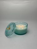 Elegant Glass Candle Jar With Butterfly Holder