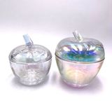 Glass Candle Jar In Apple Shape