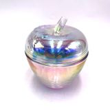 Glass Candle Jar In Apple Shape