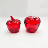 Glass Candle Jar In Apple Shape