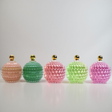 Premium Pastel Glass Candle Candle Vessels with Lid