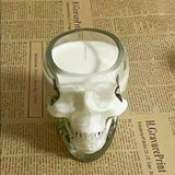 Transparent Skull-shaped Candle Jar