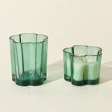 Glass Candle Jar In Flower Shaped