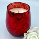 Glass Candle Jar With Tree Electroplating Effect