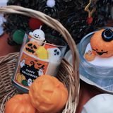 Classic Glass Candle Jar With Wax Decoration