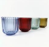 Premium Decorative Multicolored Glass Candle Jars