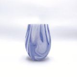 Unique Marble-effect glass Candle Jar For Interior Decoration