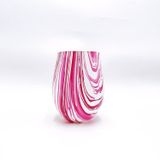 Unique Marble-effect glass Candle Jar For Interior Decoration