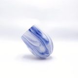 Unique Marble-effect glass Candle Jar For Interior Decoration