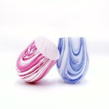 Unique Marble-effect glass Candle Jar For Interior Decoration