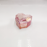 Heart-Shaped Glass Candle Jar In With Ionized Effect