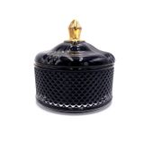 Glass Candle Jar With Elegant Details