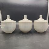 Moon Veil Opaline Hand-Blown Glass Candle Jar