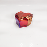 Heart-Shaped Glass Candle Jar In With Ionized Effect