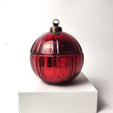 Premium Multicolor Festive Christmas Ball Glass Candle Jar