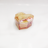 Heart-Shaped Glass Candle Jar In With Ionized Effect