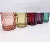 Modern Colored Glass Candle Jar for Luxury Scented Candles