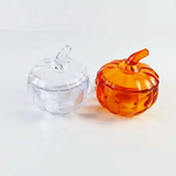 Festive Halloween Pumpkin-shaped Candle Jar With Lids