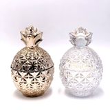 Glass Candle Jar In Pineapple Shape