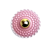 Round Candle Jar With Dot Decoration