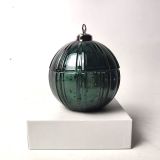 Premium Multicolor Festive Christmas Ball Glass Candle Jar