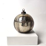 Premium Multicolor Festive Christmas Ball Glass Candle Jar