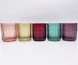 Modern Colored Glass Candle Jar for Luxury Scented Candles