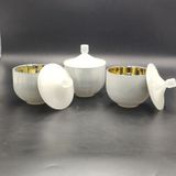 Moon Veil Opaline Hand-Blown Glass Candle Jar