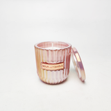 Glass Candle Jar With Label Space And Ionized Effect