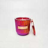 Glass Candle Jar With Label Space And Ionized Effect